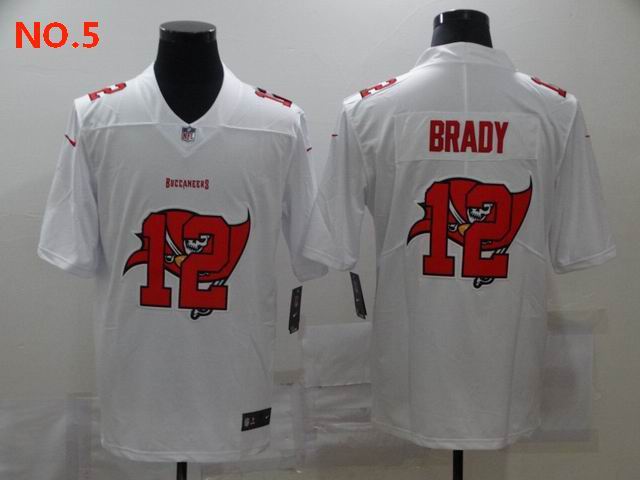 Men's Tampa Bay Buccaneers #12 Tom Brady Jesey NO.5;